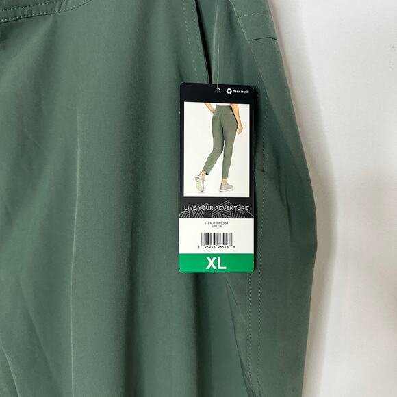 NWT! Eddie Bauer Traveler Ankle Pants, Green, Size XL Women's - Picture 4 of 6